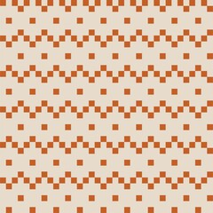 Brown Christmas Fair Isle Seamless Pattern Background