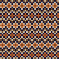 Brown Christmas Fair Isle Seamless Pattern Background