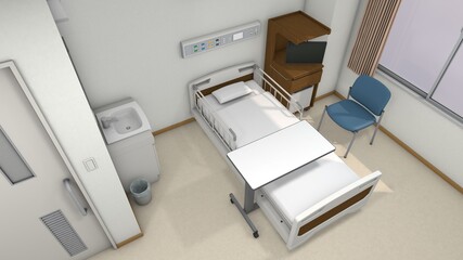 病院の病室