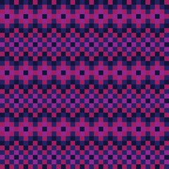 Purple Christmas Fair Isle Seamless Pattern Background