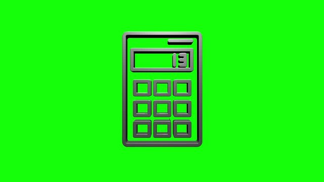 Office icon. Web 3D silver icon set. Office, great design for any purposes. Motion graphics.