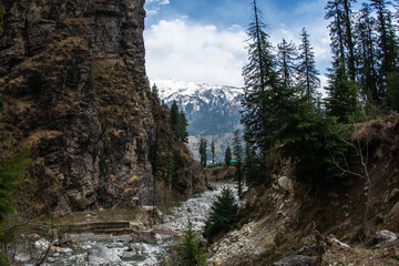 river in the himalayan mountains
