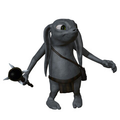 3d illustration of an fantasy toon figure