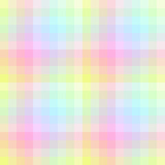 Blurred rainbow plaid. Seamless vector ombre check suitable for fashion, home decor and stationary.