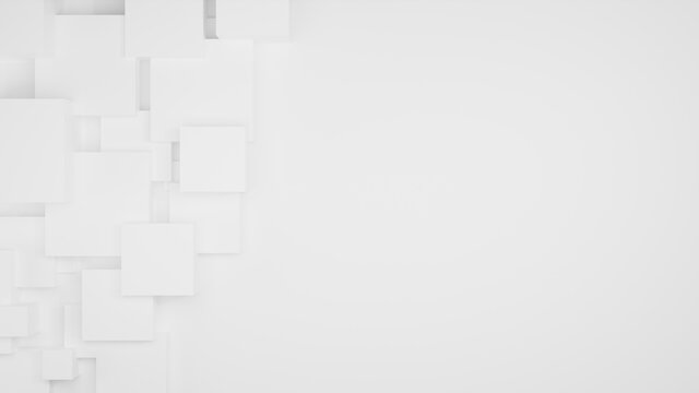 white background accompanied by a few box elements