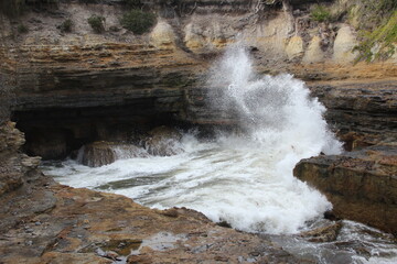 The Blowhole, Eaglehawk Neck, Tasmania, Australia.