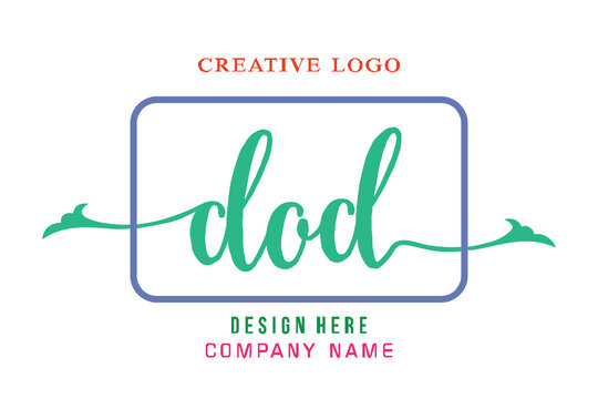 DOD lettering logo is simple, easy to understand and authoritative