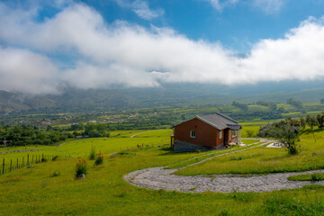 landscape with a house