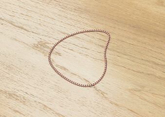 ピンクゴールドの可愛いチェーンネックレス