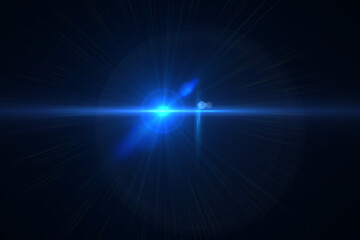 ฺBeautifullens flare effect on black background