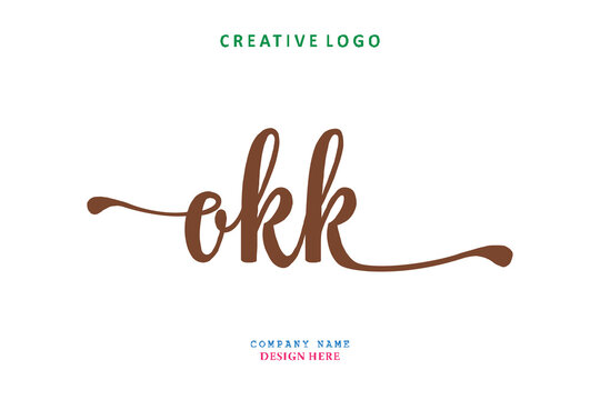 OKK lettering logo is simple, easy to understand and authoritative