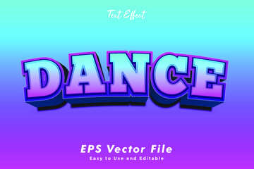 dance text effect editable easy use typography effect