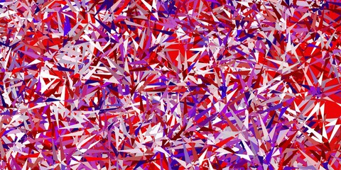 Light pink, yellow vector texture with random triangles.