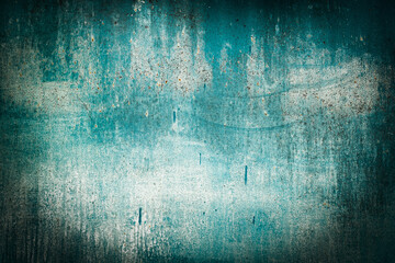 Green tide, blue, turquoise old wood texture backgrounds. roughness and cracks. frame, vignette