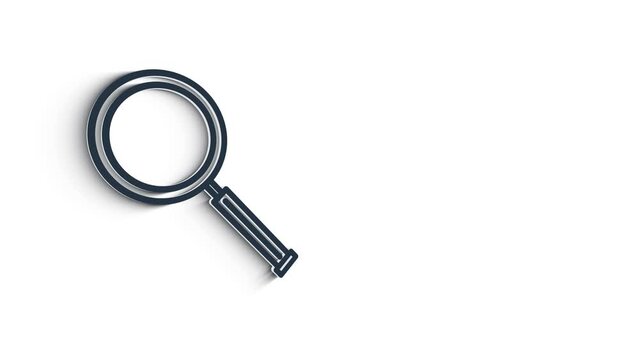Office icon. Web 3D shadow icon set. Office, great design for any purposes. Motion graphics.