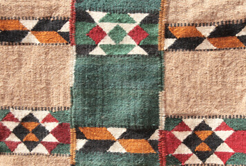 Texture of iranian traditional wool carpet, Iran