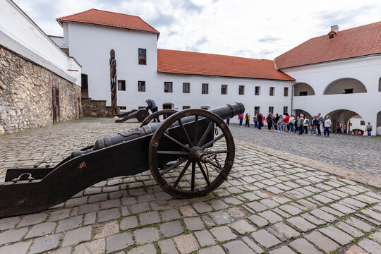 May 3, 2021 Interior of Palanok Castle. The Palanok Castle or Mukachevo Castle is a historic castle in the city of Mukacheve in the western Ukrainian oblast (province) of Transcarpathia. 