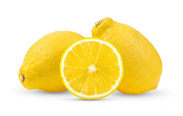 lemon on white background