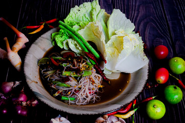 salad with radish and lettuce