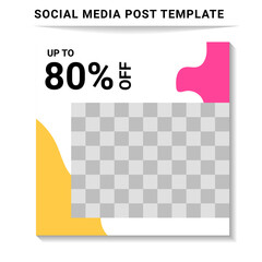 Social media post templates, perfect for digital marketing, social media templates that are modern, trendy and attractive
