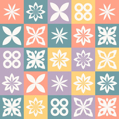 Flat scandinavian design pattern. - Vector.