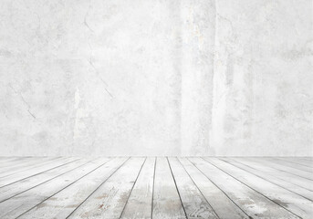 empty room, white background