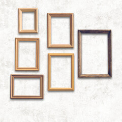 frames on white wall