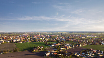 Fototapeta na wymiar Luftaufnahme über Lutherstadt Wittenberg