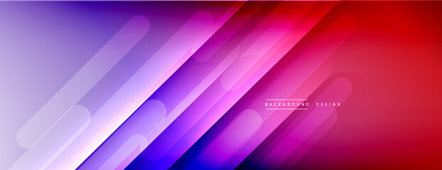 Dynamic lines abstract background. 3D shadow effects and fluid gradients. Modern overlapping forms