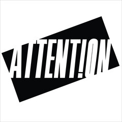 Attention Poster Fan Made For T-shirt Print