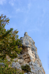 The mountainous area is an area for recreation and travel on a Sunny summer day.