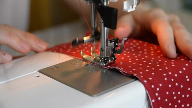 sewing machine operation