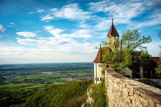 Teck Castle in Golden Evening Light
