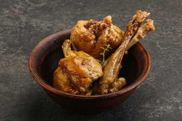 Rabbit stew in spicy sauce