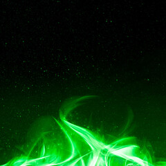 Monster green fire flame border frame © Rawpixel.com