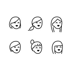 笑顔な人イラスト素材