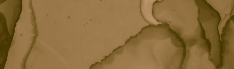 Abstract Coffee Splash. Grunge Brown Banner. Aged Old Parchment. Watercolour Chocolate Background. Beige Coffee Stains. Retro Brown Texture. Antique Old Dirt Paper. Abstract Coffee Paint.