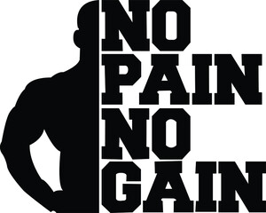 No Pain No Gain. Motivational quotes for gym lovers and for a hard-working person. anyone can relate to these quotes no pain no gain