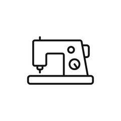 Electric sewing machine line icon