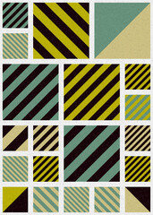 Abstract Geometric Pattern generative computational art illustration