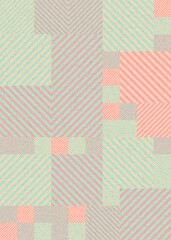 Abstract Geometric Pattern generative computational art illustration
