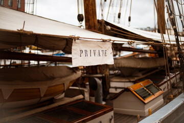 Obraz na płótnie Canvas Old Boats In Copenhagen.