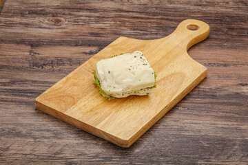 Halloumi cheese with mint for grill