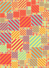 Abstract Geometric Pattern generative computational art illustration