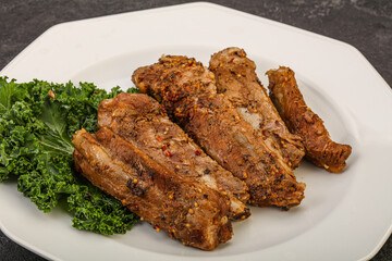 Stewed pork ribs with spices