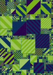 Obraz premium Abstract Geometric Pattern generative computational art illustration