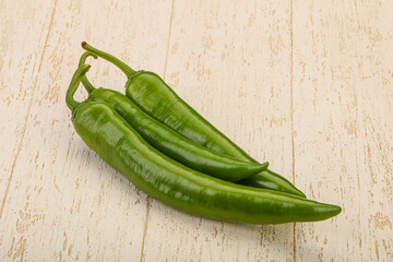 Ripe tasty spicy green pepper