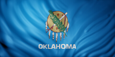 Oklahoma State flag - obrazy, fototapety, plakaty
