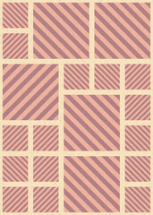 Naklejka premium Abstract Geometric Pattern generative computational art illustration