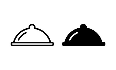 Fototapeta premium Tray icon, Tray on the hand vector
